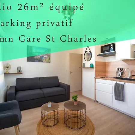 Equipe Avec Parking A 6min A Pied De La Gare St Charles 公寓 *